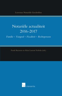 Notariële actualiteit 2016-2017