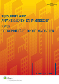 Tijdschrift voor appartements- en immorecht / Revue copropriété et droit immobilier