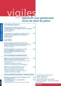 Vigiles - Tijdschrift voor politierecht / Revue du droit de police