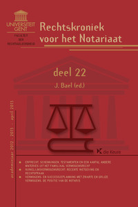 Rechtskroniek voor het notariaat - Deel 22