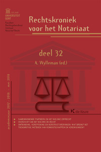 Rechtskroniek voor het notariaat - Deel 32
