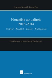 Notariële actualiteit 2013-2014