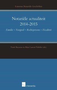 Notariële actualiteit 2014-2015