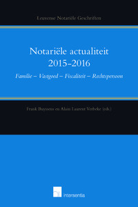 Notariële actualiteit 2015-2016