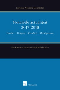 Notariële actualiteit 2017-2018
