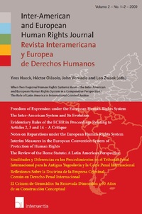 Inter-American and European Human Rights Journal (IAEHR)