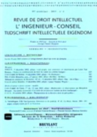 Revue de droit intellectuel - l'ingénieur conseil --- Tijdschrift intellectuele eigendom (RDI)