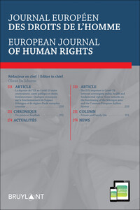 Journal européen des droits de l'homme - European Journal of Human Rights (JEDH)