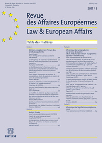 Revue des affaires européennes