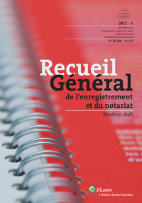 Recueil général de l'enregistrement et du notariat