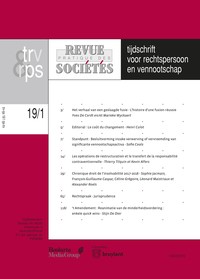 Tijdschrift voor Rechtspersoon en Vennootschap - Revue pratique des sociétés (TRV-RPS)